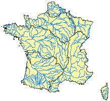 Carte des cours d'eau